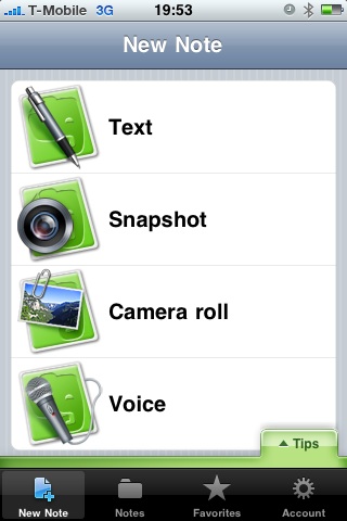 Evernote Iphone